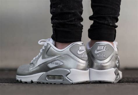 nike air max 90 silver glitter